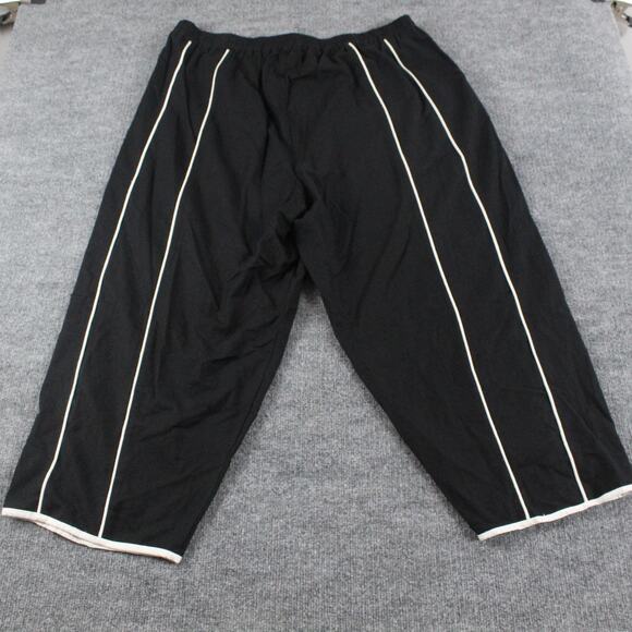 Rujuta Sheth Pants Women XXL Etta Wide Leg Crop Black Linen Blend Quiet Luxury - Picture 6 of 15